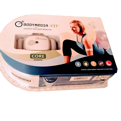 BodyMedia Fit Core Armband, Wellness Monitor, Workout, Exercise NEW Sealed