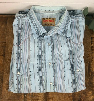 Boot Barn Collection Men S Snap Button Up Western Short Sleeve