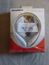 SYLVANIA SBT129-C-WHITE Bluetooth R Sports Headphones with Microphone White 