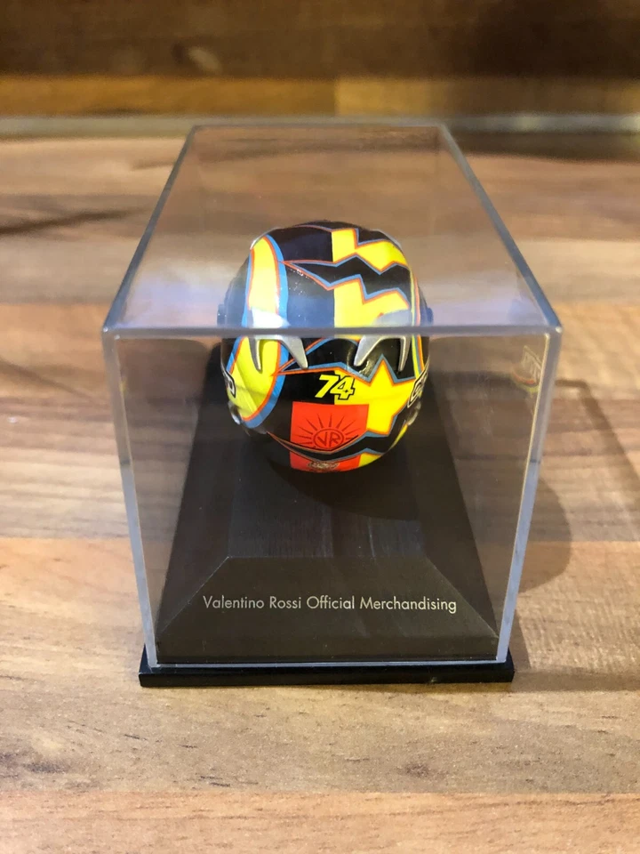 1/8 CASQUE HELMET VALENTINO ROSSI MOTO GP 2003 MINICHAMPS - Photo 3/3