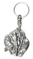 Mastino Napoletano, Neapolitan Mastiff - Silver Plated Dog Pendant, Handmade