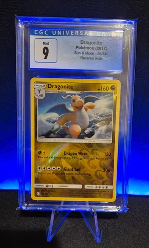 Pokemon Dragonite Reverse Holo 96/149 Sun & Moon 2017 CGC 9