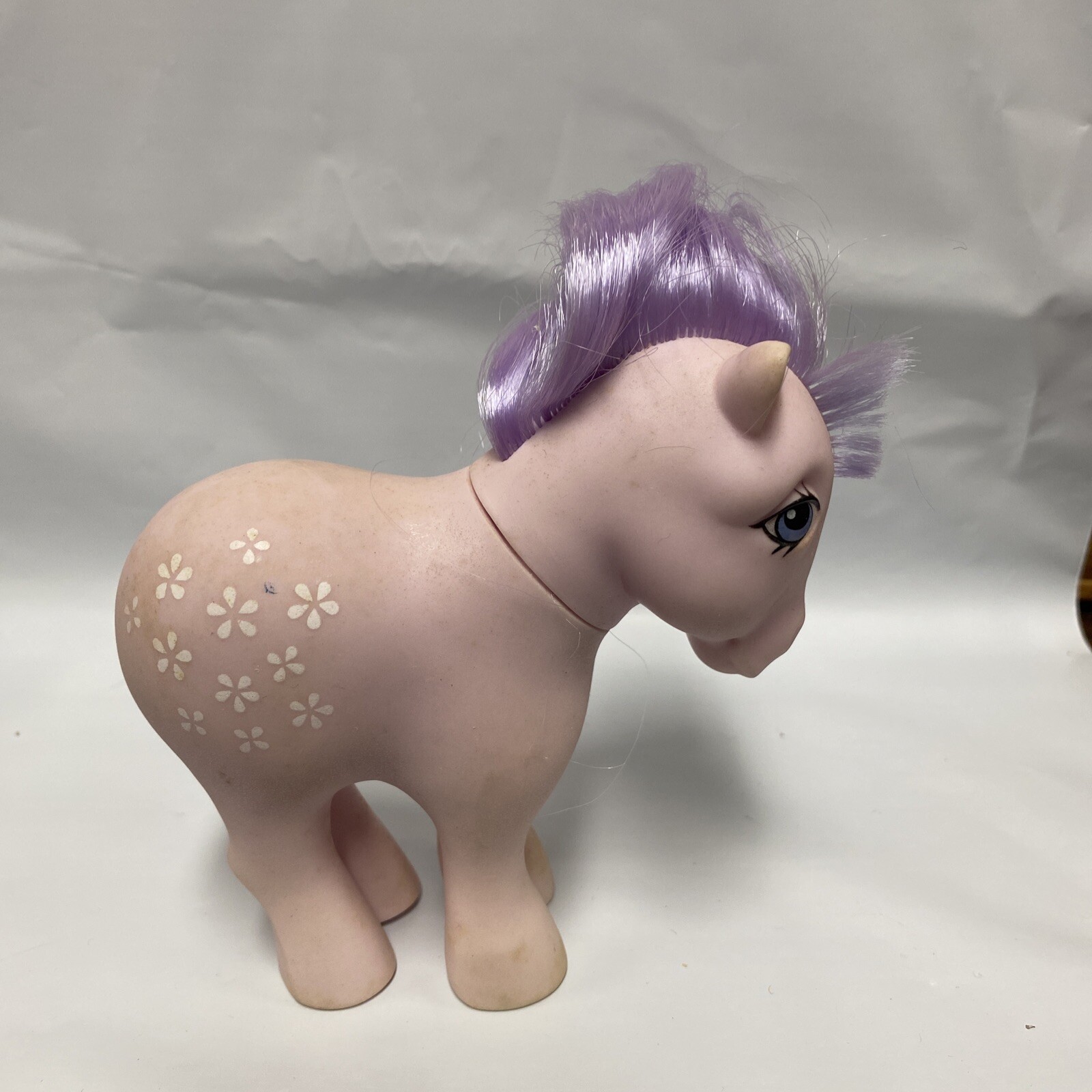 My Little Pony Vintage G1 FIORE Piedi Concavi Originale 1982 Senza Coda