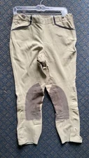 Beval Ladies BREECHES Sz 30 BEIGE *VGC Side zip Front Pockets