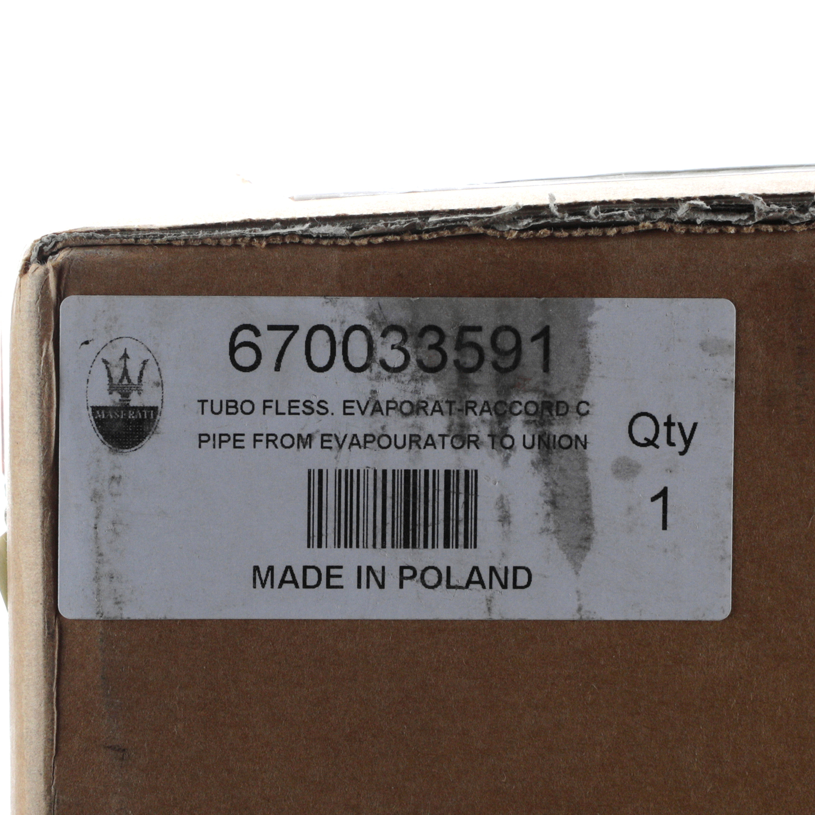GENUINE MASERATI 2017+ Ghibli Levante QTP AC Evaproator Line 670033591