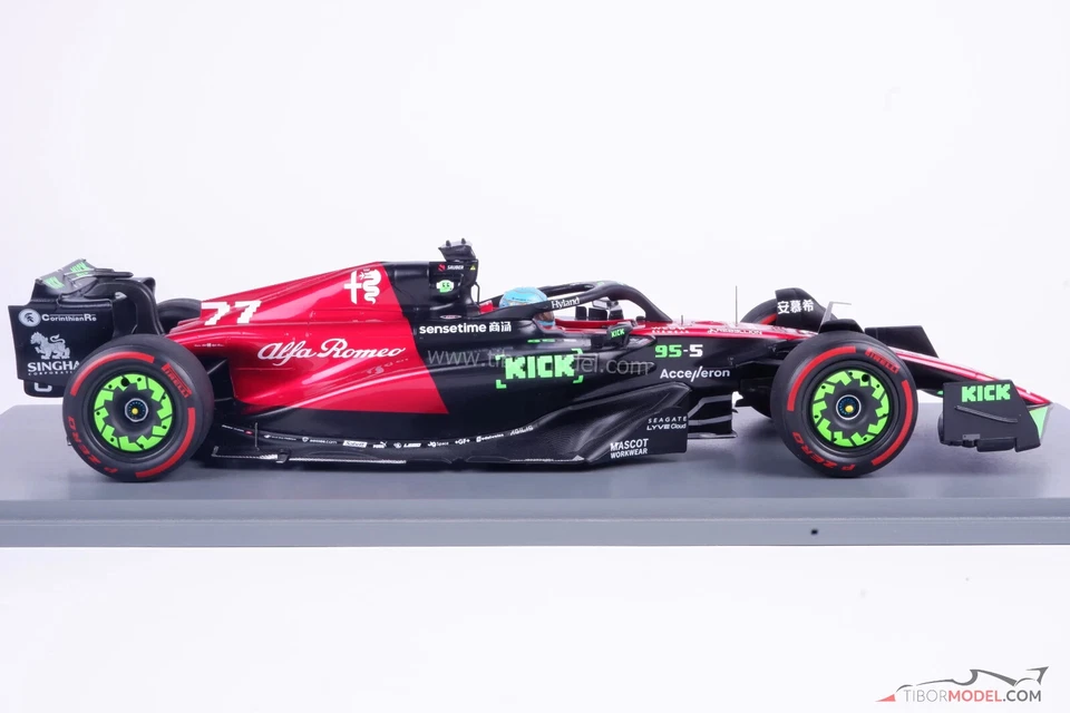Alfa Romeo C43 Valtteri Bottas 2023 Belgian GP Spa, 1:18 Spark, 18S962 - Image 4 of 4