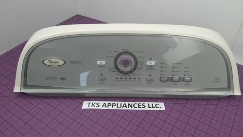 WPW10269604 - Whirlpool OEM Cabrio Washer Facia Control Panel Console