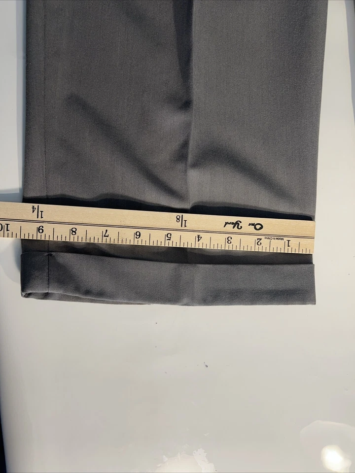 Claiborne серый плиссированные брюки мужской размер 38 x 30 - Изображение 4 из 4