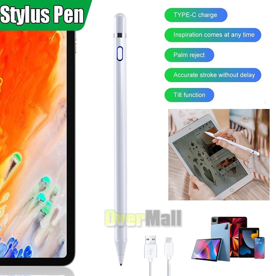 Карандаш стилус для iPad iPhone Samsung Galaxy планшетов телефонов ручка емкостный экран - Изображение 2 из 4