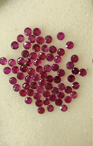 10 Pieces Natural Red Pink Ruby Faceted Ruby Cut Stone - Picture 4 of 4
