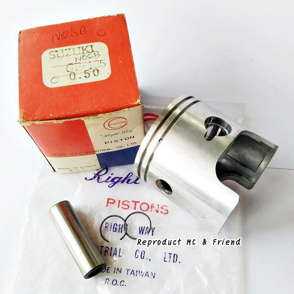 Suzuki GP125 Piston Wrist Pin Clips OS 0.50 Diameter 56.50