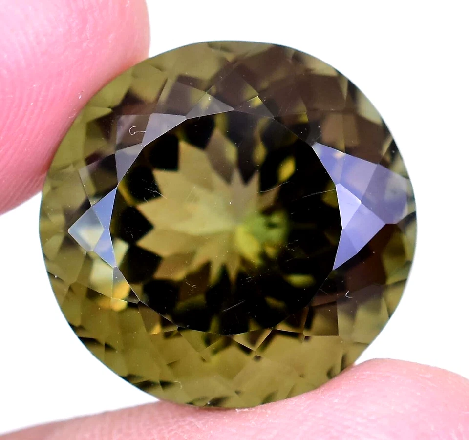 Flawless Natural Bi-Color Tourmaline 23.20 Ct Round AGL Certified Loose Gemstone - Image 2 of 4