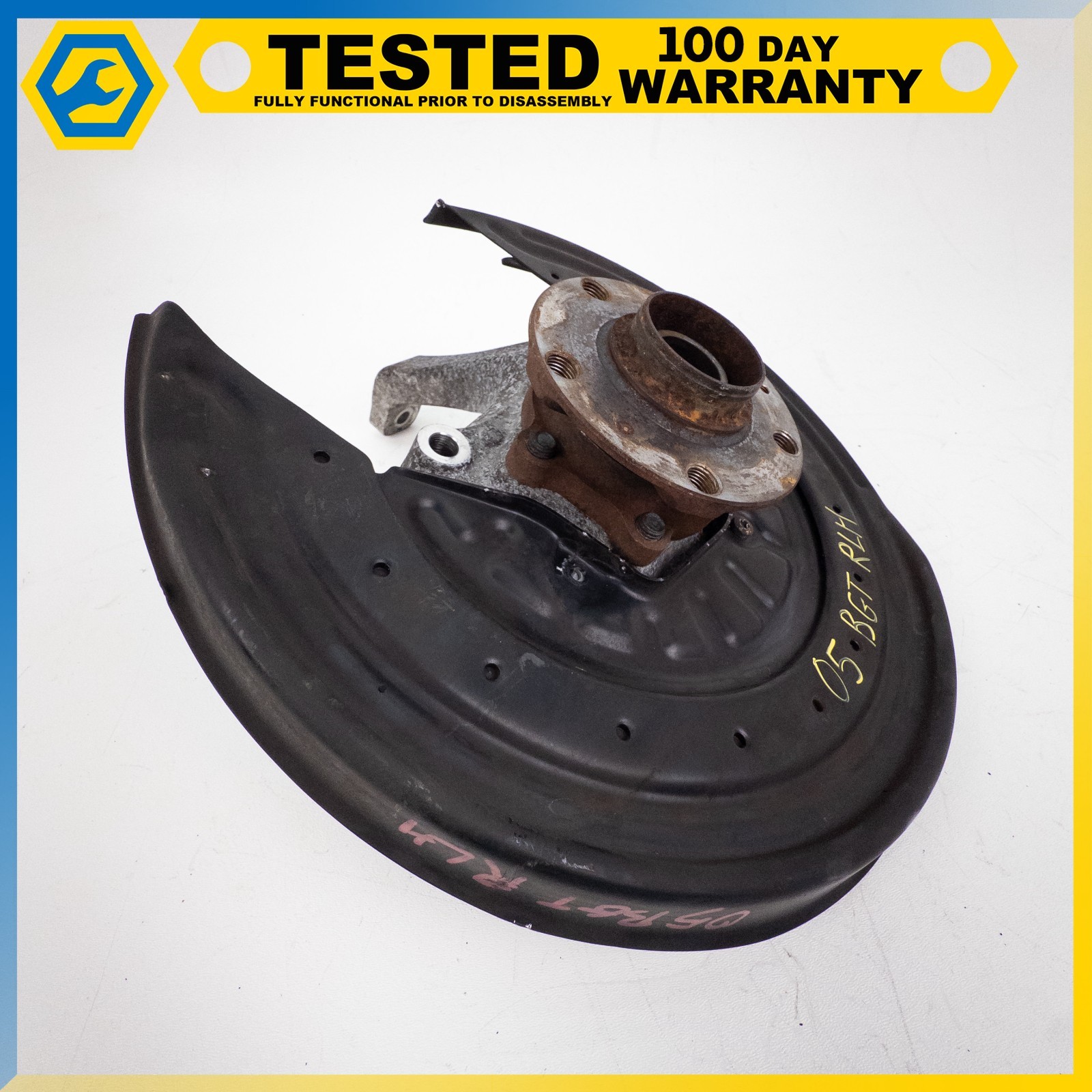 03-13 BENTLEY CONTINENTAL GT REAR LEFT DRIVER SIDE SPINDLE KNUCKLE HUB OEM
