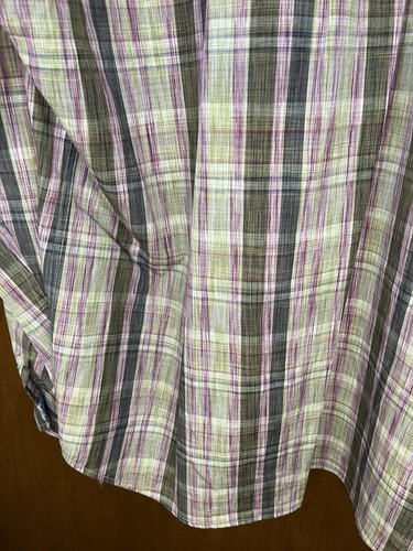 Tommy Bahama Shirt Mens XXL Tropical Plaid Long Sleeve Hawaiian Button Up Cotton - Picture 14 of 18