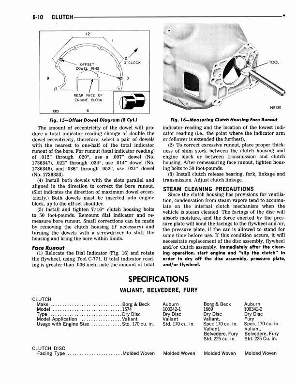 1966 Plymouth Repair Shop Manual 66 Barracuda Valiant Belvedere Satellite Fury - Imagem 3 de 4