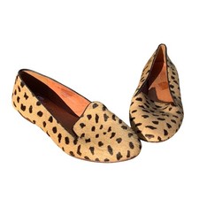 Madewell Pony Hair Leopard Print Calf Hair Loafers Flats Size 6