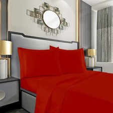 Full Sheet Set - Luxury Hotel 1800 Premier Bedding Sheets  Pillowcases - Ult...