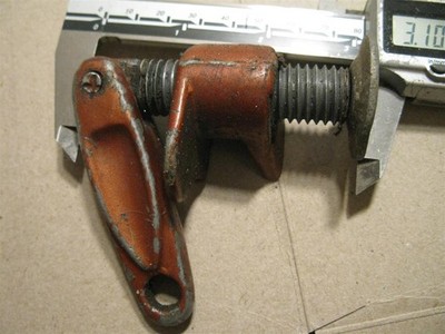 1950s Johnson Large HP Thumb screw 5/8'' bolt aluminum with steel washer