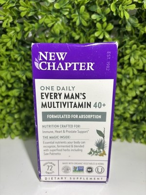 New Chapter Every Man's One Daily 40+ Exp 9/26 