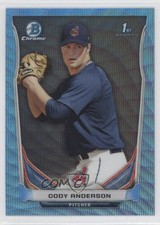 2014 Bowman Chrome Prospects Blue Wave Refractor Cody Anderson #BCP20 0t6