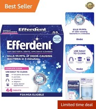 Denture Cleaner for Aligners, Dental Appliances  Retainer Cleaner Tablets, 4...