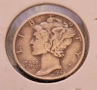1943 D Mercury Dime 10 Cents 90% Silver  Lot(P)