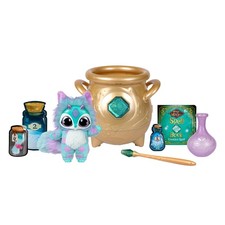 Magic Mixies - Magical Real Misting Gold Cauldron with 8 Medium, Multicolor