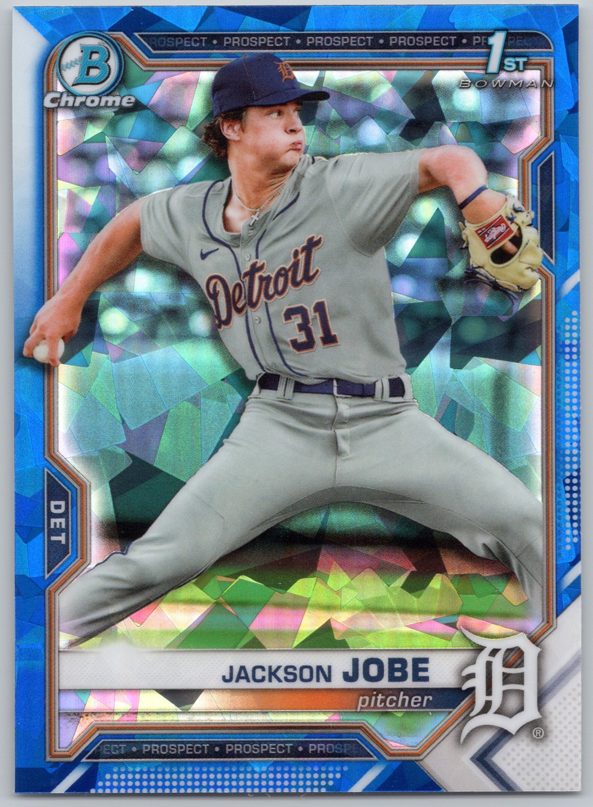 2021 Bowman Chrome Draft Sapphire 1st Jackson Jobe