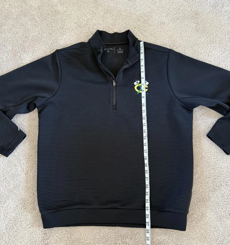 Blackhawks Antigua 1/4 zíper tamanho XL - Imagem 4 de 4