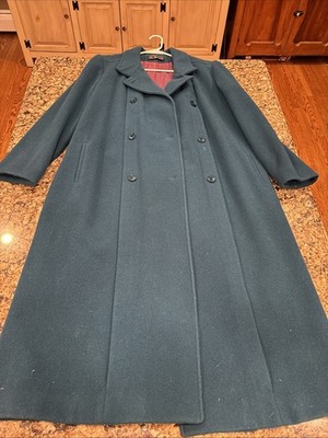 Signature Coats By Miss Hardwood Ladies Winter Coat Nylon Wool Teal