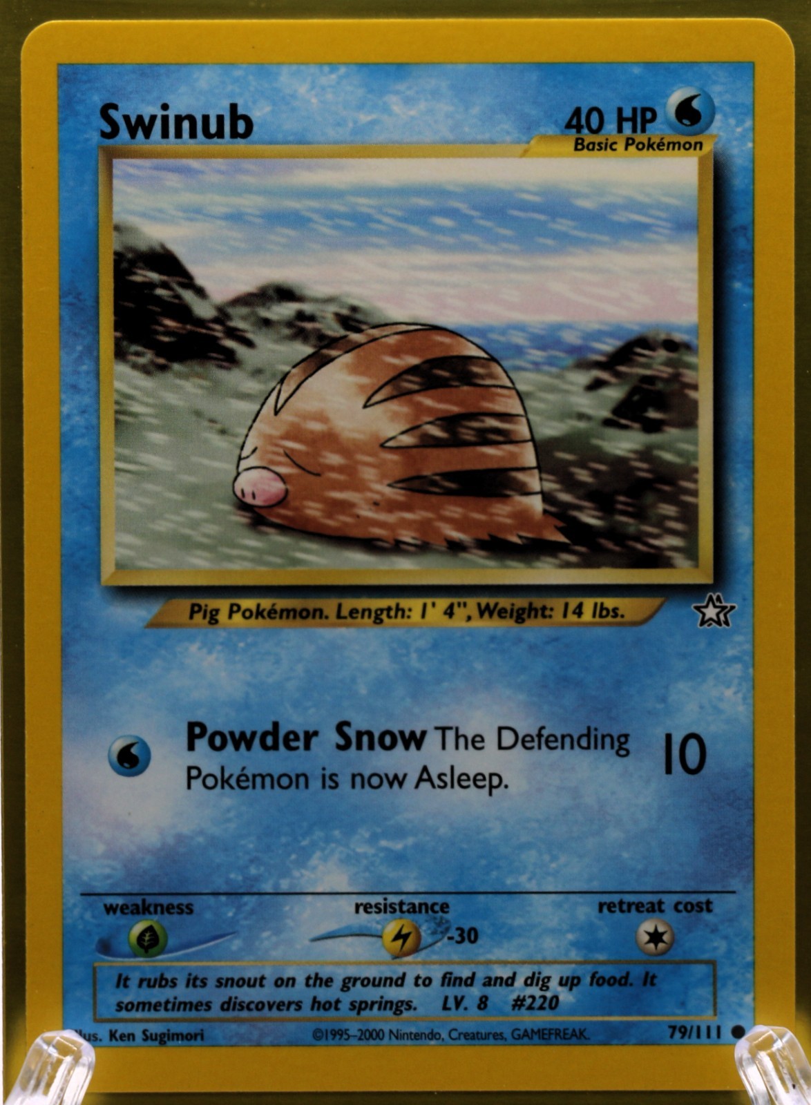 Pokémon TCG Neo Genesis  Swinub 79/111 MINT