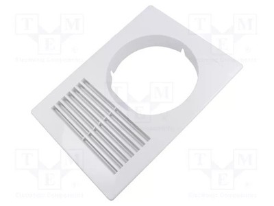 ABS white Ventilation grille Ø125mm snap fastener 20pcs.