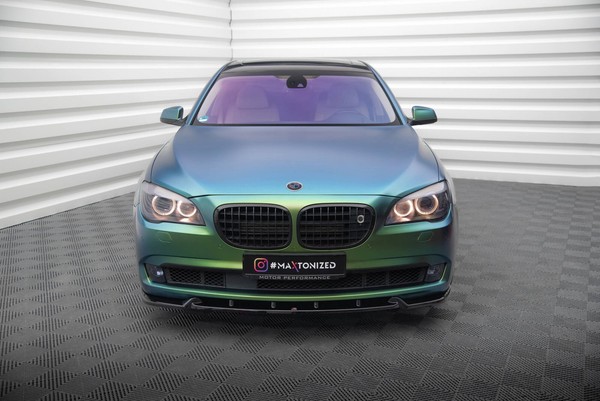 Maxton Design Frontlippe V.2 Passend FüR BMW 7 F01 Schwarz Hochglanz-image