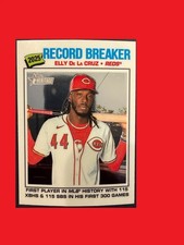 2026 Topps Heritage, Record Breakers, Elly De La Cruz, #233 White Chrome
