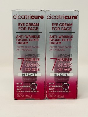 NEW 2-PACK Cicatricure Eye Cream For Face Anti-Wrinkle Facial Elixir Cream 1oz
