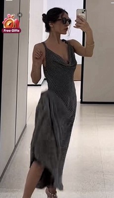midi black and white dress for women Womens polka dot midi dress | Black and White | Wrap Style