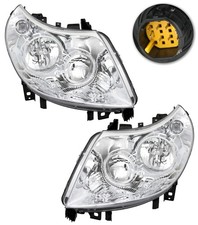 Scheinwerfer für Fiat Ducato 2006-2010 gelber Stecker H1 H7 Halogen links rechts