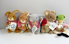 Eden Beatrix Potter Plush Lot of 6 Flopsy Mopsy Timmy Tiptoes Tailor Jeremy Pig