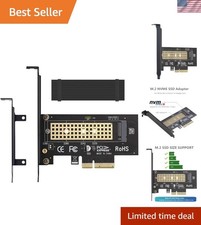 Versatile M.2 NVMe PCIe Adapter Card with Effortless Installation Heatsink