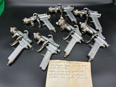 #ad Vintage DeVilbiss Spray Gun Type MBC 510 2 Lot Of 7 NICE $499.00