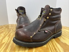 Carolina Work Boots 508 Met Guard Men's 16 3E Brown Leather USA Made Vibram Sole