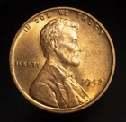 🇺🇸  1942-P Lincoln Wheat Cent - GEM BU -  BEAUTIFUL  GOLD LUSTER