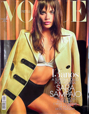 VOGUE Magazine Portugal ANNIVERSARY November 2015 SARA SAMPAIO Frances Coombe