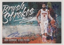 2018-19 Panini Court Kings Brush Strokes Sapphire 4/10 Andre Drummond Auto 7y2