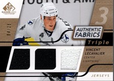 2008-09 SP Game Used Triple Authentic Gold #3AFVL Vincent Lecavalier Jersey /25