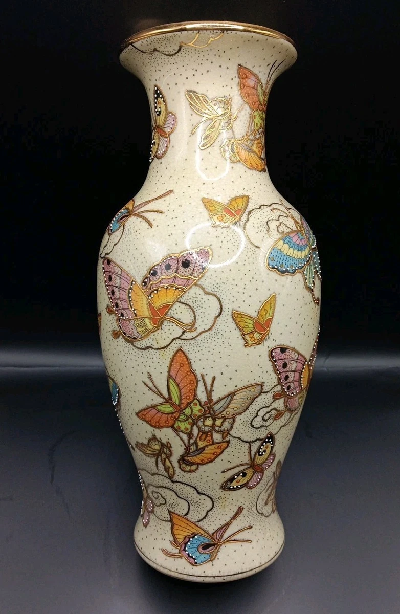 中国蝴蝶花瓶印第安纳收藏中国花瓶、罐子(1900-现在) | eBay