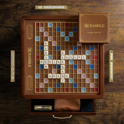 Scrabble Luxury Edition - Heirloom Quality Wooden Case - Brand New!