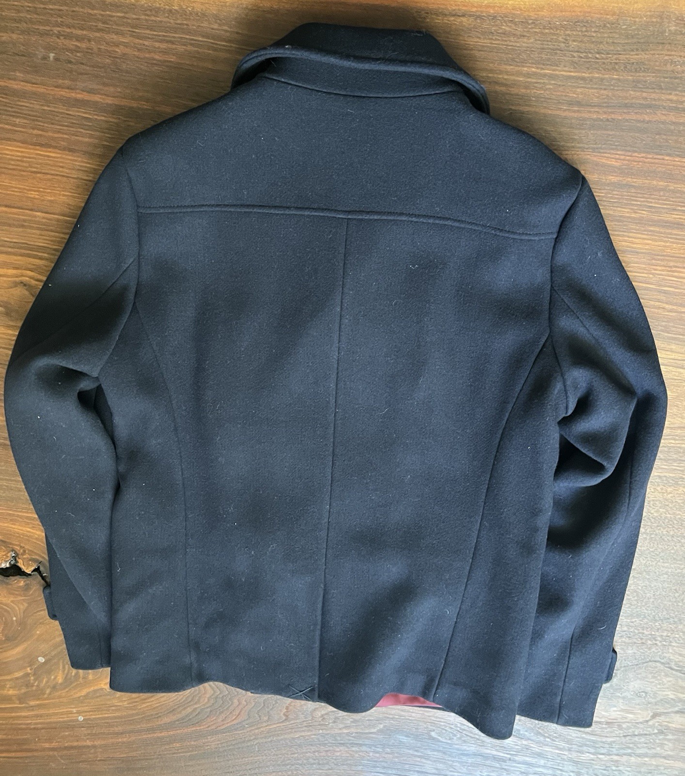 Scotch & Soda Atelier Peacoat XXL Navy Wool Blend Double Breasted image 2
