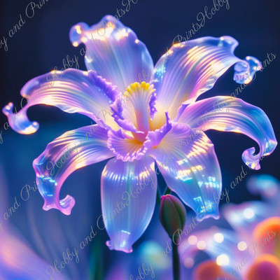 DIY Diamond Painting Vollbild Lilie Blume Pflanze Gewächs Flora Blüte Magie