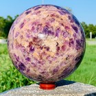 8.01LB Natural Dreamy Amethyst Quartz Sphere Crystal Ball Reiki Healing — photo 9